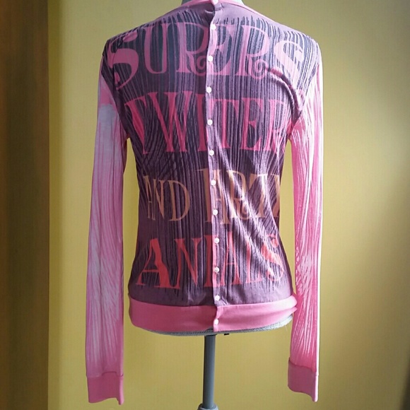 Custo pink orange yellow purple sweater unique - Picture 3 of 3