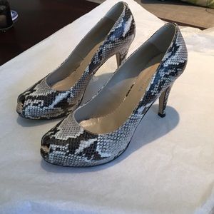 snake skin Karen Millen shoes.