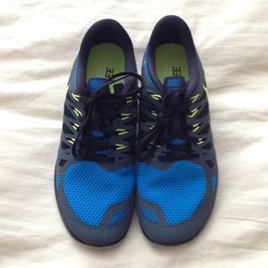 Brand new; Nike free 5.0 grey/blue