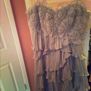 BCBG cocktail dress, size 6. blue/grey color.