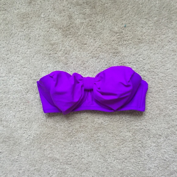 Target/ Wassio purple bow swimsuit top