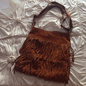 Steve Madden Bags - CLOSING SHOP! Fringe suede adjustable bag Steve Madden Bags - CLOSING SHOP! Fringe suede adjustable bag