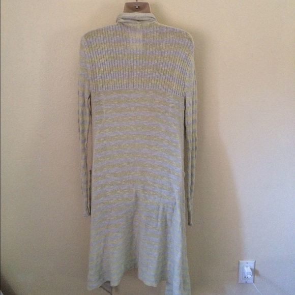 SALE!!!!NWT Free People Long Oversized Striped Sweater - Picture 3 of 4