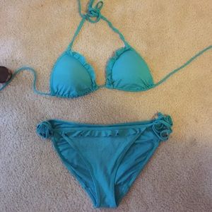 Teal hollister bikini!