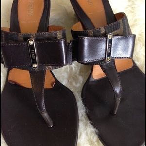 Fendi wedge sandals