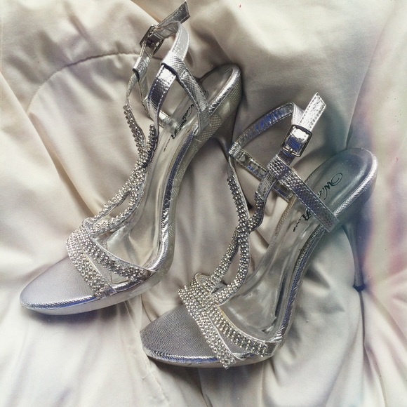 Wild Rose Shoes - Silver Heels 💎
