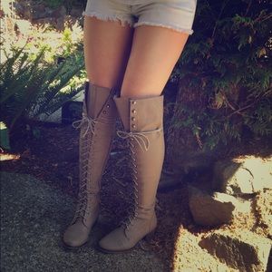 Over the knee high boots
