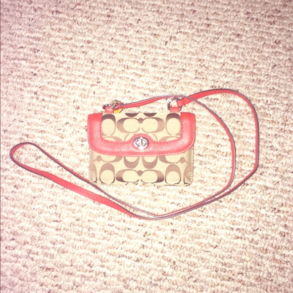A orange coach clutch