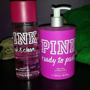 PINK perfume and lotion