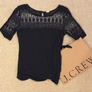J. Crew Daisylace Tee