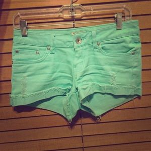 Mint Green Shorts