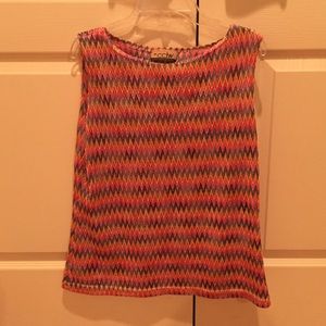 Sleeveless dressy top great colors!