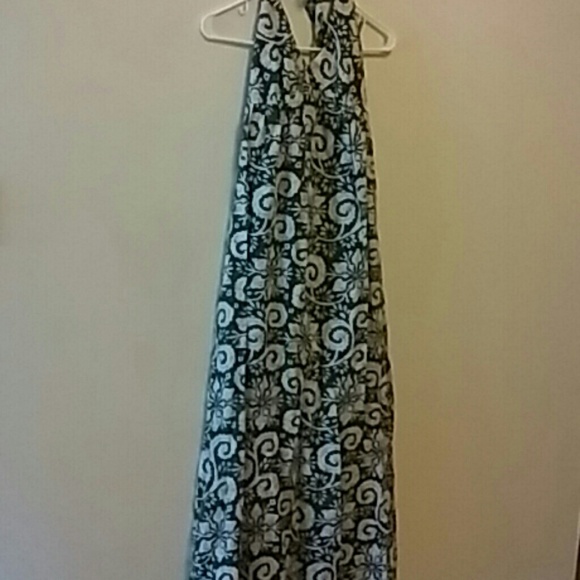 OLD NAVY FLORAL HALTER MAXI DRESS