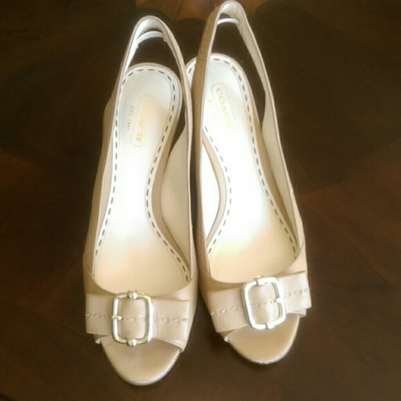Coach leather dress shoes, size 6