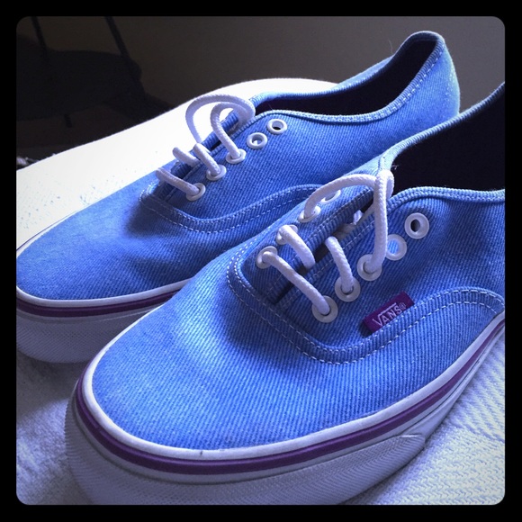 Turquoise & Purple Vans