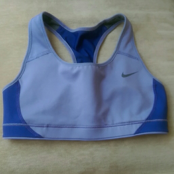 Purple Nike sports bra