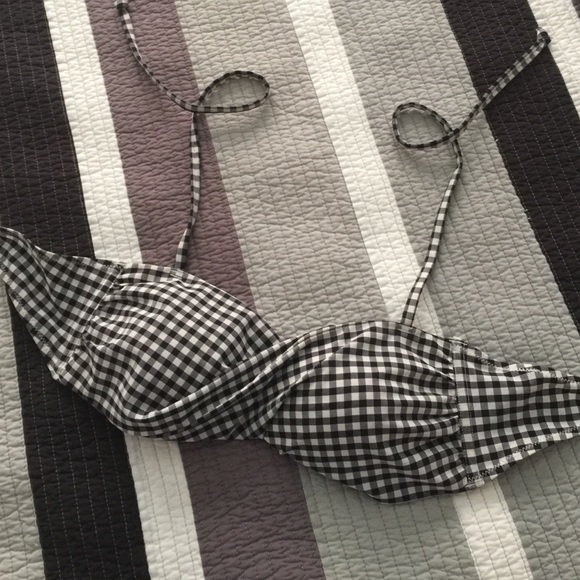 ASOS Other - Gingham Twist Bandeau Bikini