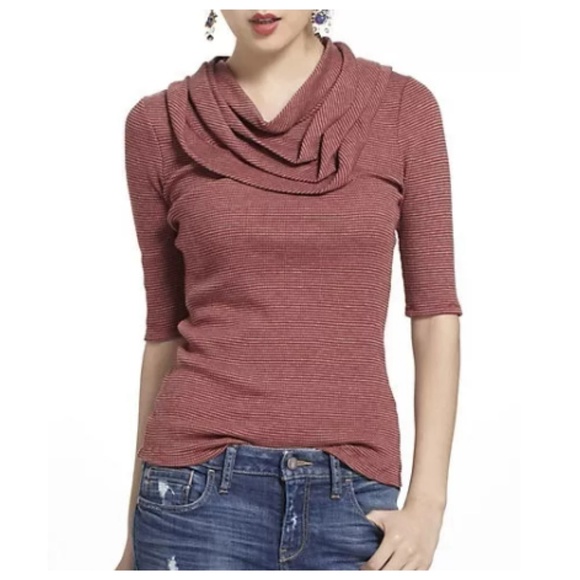 Anthropologie Tops - Anthropologie Deletta Cowlneck Top