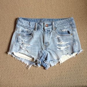 High waisted Jean shorts