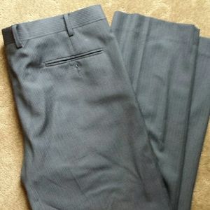 Pinstripe dress slacks