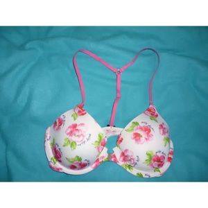Gilly Hicks Anna Classic Racerback Floral Bra 34C