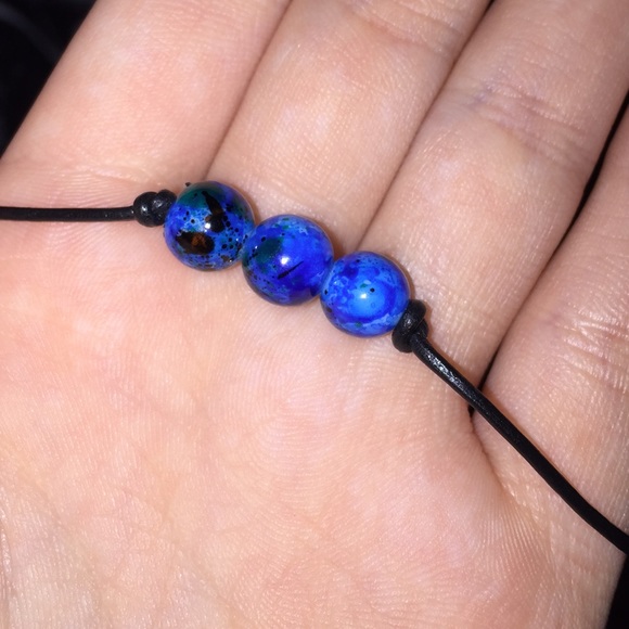 blue tie dye choker - Picture 2 of 2
