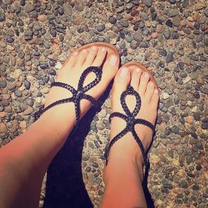 Black sandals