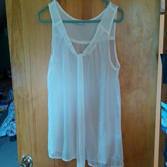 Sheer white tank