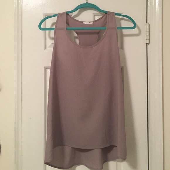 Nordstrom taupe razorback tank