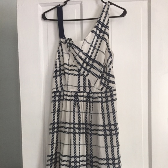 Moulinette Soeurs blue and white dress
