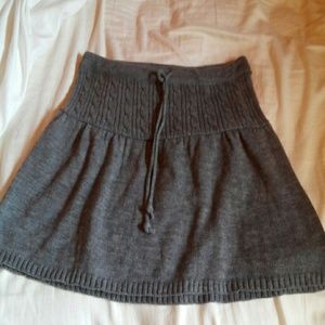 Knit sweater skirt
