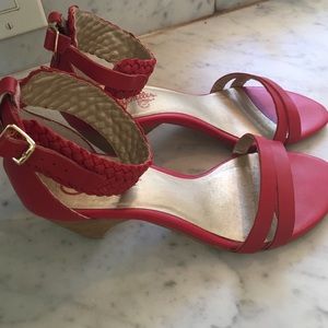 Seychelles red sandals - worn once!