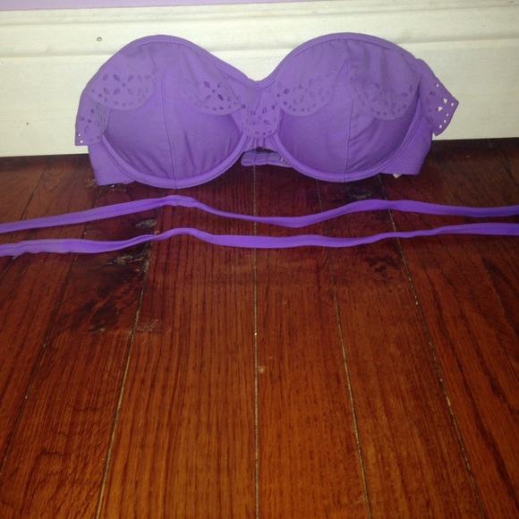 Purple Target Bathing Suit Top - Picture 2 of 2