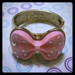 Betsey Johnson Pink Bow Bracelet