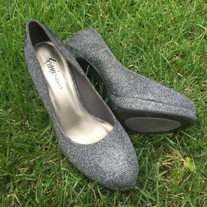 Sparkly Silver Heels