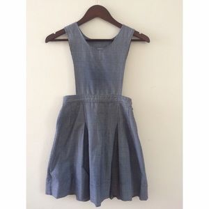 Dennis School Uniform Dress - Grey/Blue Plaid