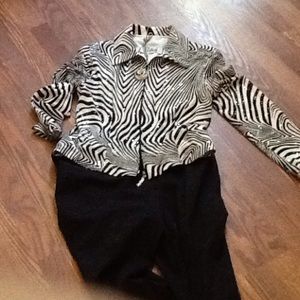 Jacket bling, clear sequins size M