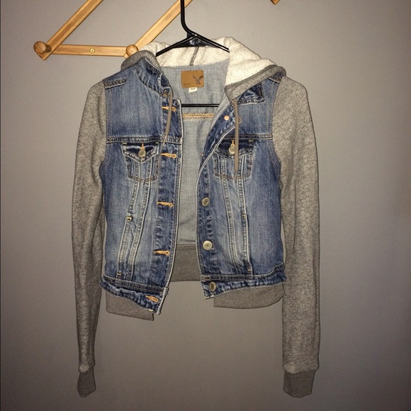Denim Vested Hoodie