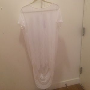 Sheer white O by Kimberly Ovitz Tshirt dress