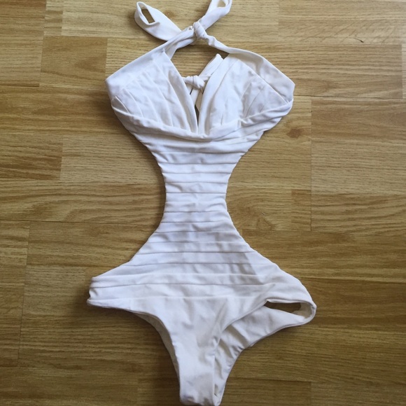 MIKOH PLEATED ONE PIECE XSMALL