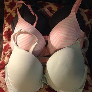 3 Victoria's Secret PINK bras.