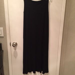 Black maxi skirt