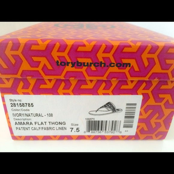 *SOLD*NIB Tory Burch Amara Flat Thong Sandal - Picture 4 of 4