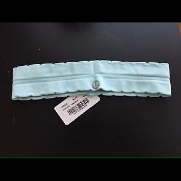 lululemon athletica Accessories - Lululemon ruffled aquamarine headband. NWT