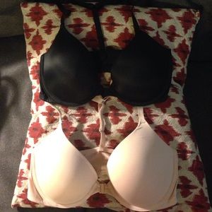 2 Victoria's Secret PINK push-up bras.