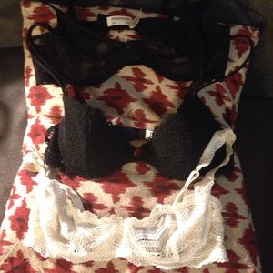 3 gorgeous size 34 B bras.