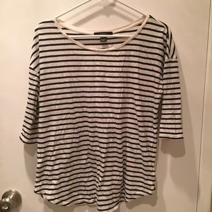 Black and white striped shirt