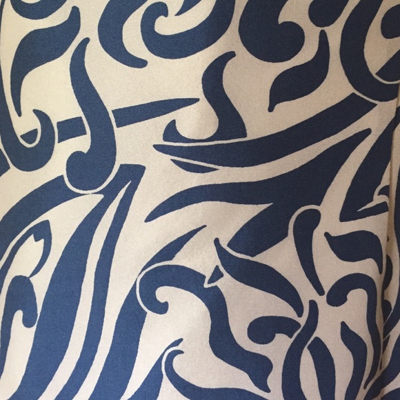 Ann Taylor Blue & White Silk Dress - Picture 2 of 4