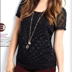mark. Dot Noir Blouse