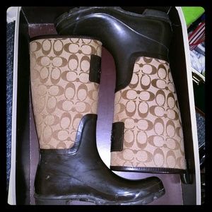 COACH RAIN BOOTS - SOLD